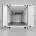 Interior de contenedor refrigerado reefer de 40 pies con piso tipo T y evaporador | Quantainer Barranquilla